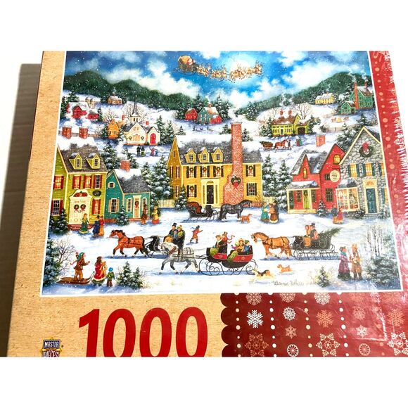 MasterPieces jigsaw puzzle; Christmas Eve Fly By by Bonnie White; 1000 pcs NEW! - Picture 5 of 5